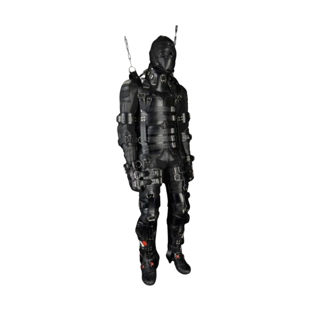 Full Body Leather Bondage Suspension Suit – Integrated Harness