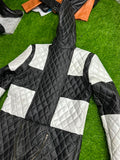 Quilted Leather Hooded Restraint Suit – Enclosed Mitts & Feet